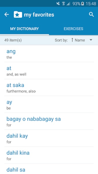 TL-EN Dictionary - Preview 2