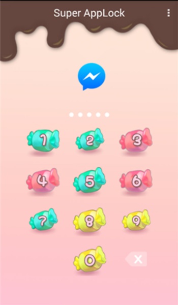 AppLock Theme Candy Sweety - Preview 4