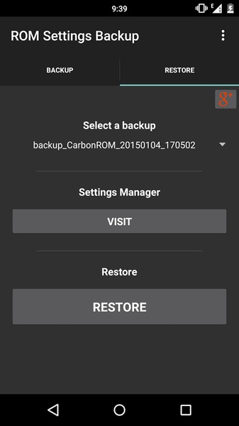 ROM Settings Backup [BETA] - Preview 1