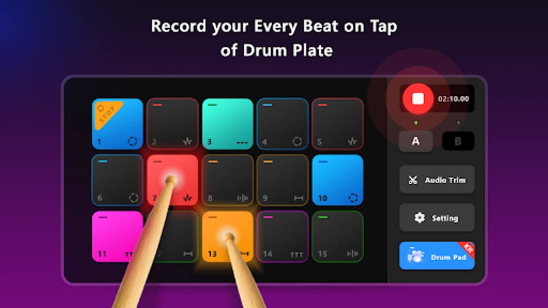 Drum Pad Machine pour Android - Télécharge l'APK à partir d'Uptodown