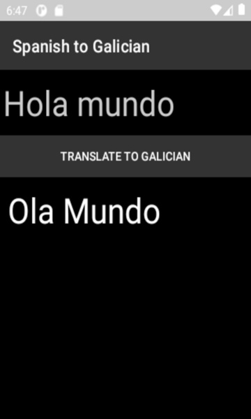Spanish to Galician Translator - Preview 4