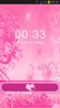 GO Locker Theme Flowers Pink screenshot 2