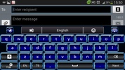 Blue Novelty GO Keyboard Theme screenshot 4