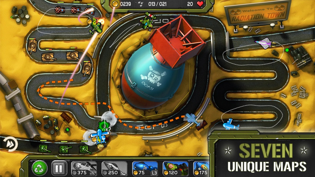 Air Patriots for Android review:  adds mobile units to tower