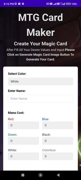 MTG Card Maker for Android - Download the APK from Uptodown