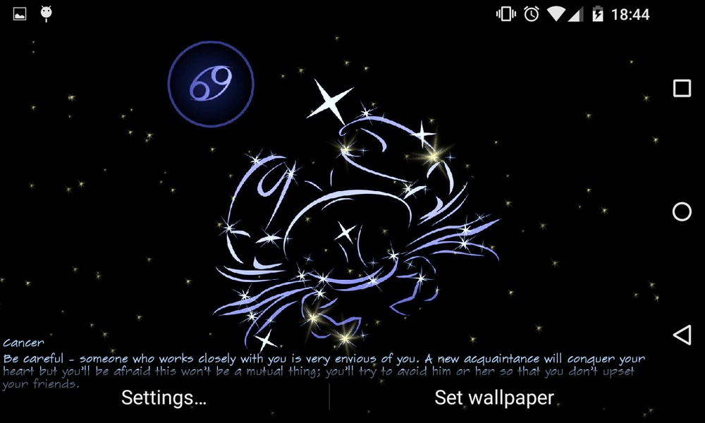 Your Daily Horoscope Live Wallpaper Free - Preview 1