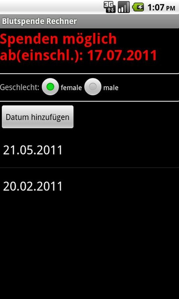 Blood donation calculator - Preview 3