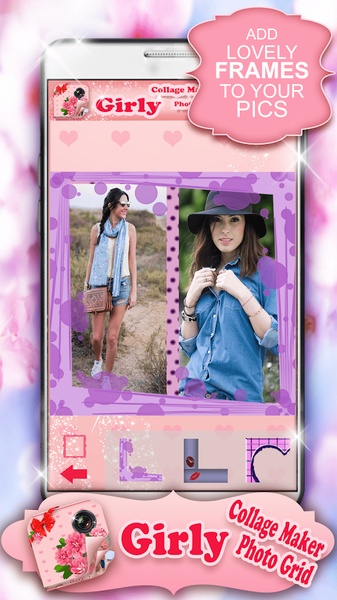 Girly Collage Maker Photo Grid - Preview 5