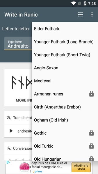 Write in Runic - Preview 1