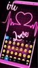 Pink Neon Heart Theme screenshot 3