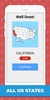 50 US States Map Quiz screenshot 3