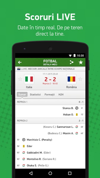 FlashScore.ro for Android Download the APK from Uptodown