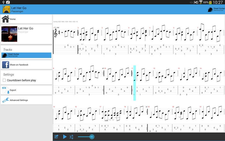 Guitar Tab Viewer - Preview 4