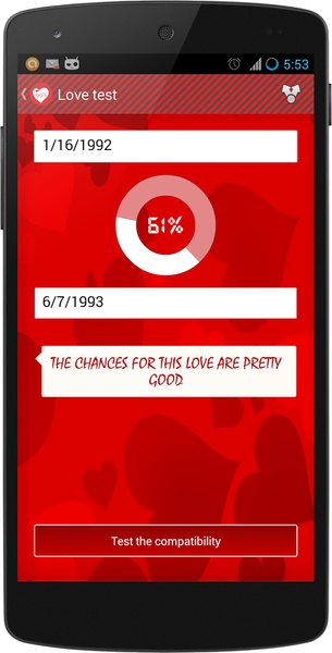 Real Love Tester for Android - Download the APK from Uptodown