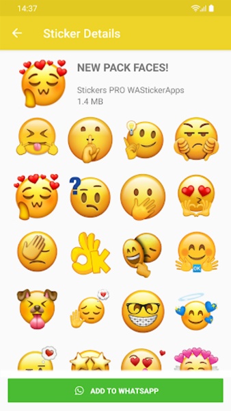 Stickers Emojis WAStickerApps - Preview 5