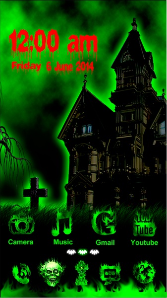 Haunted House GOLauncher EX Theme - Preview 4