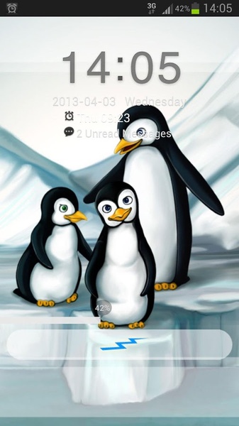 GO Locker Theme penguins - Preview 1