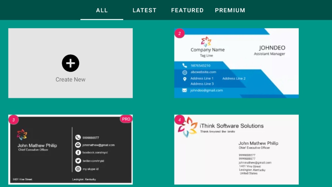 Business Card Maker Visiting - Preview 3