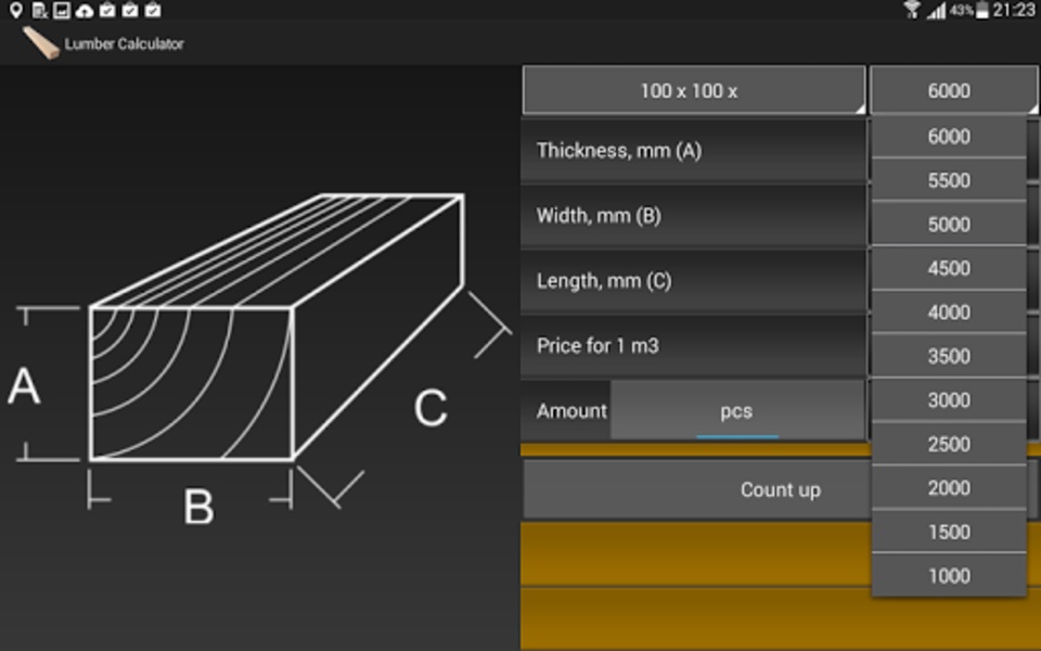 Lumber Calculator - Preview 5