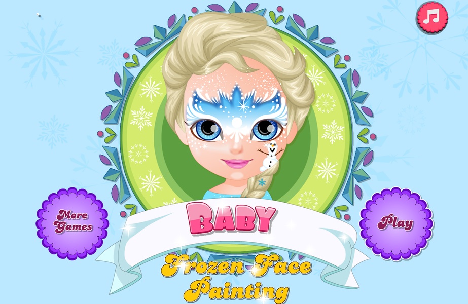 Baby Frozen Face Painting - Preview 6
