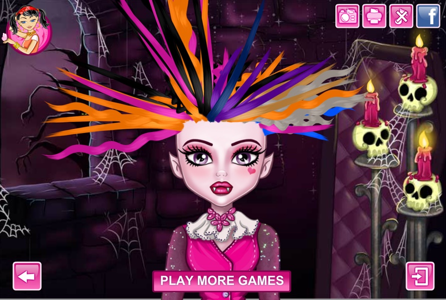 Monster high shop hair games