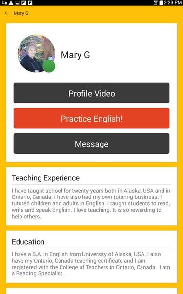 Cambly English Teacher - Preview 4