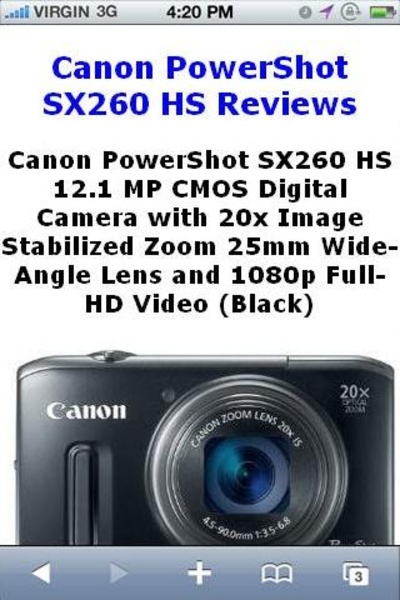 SX260 Digital Camera Reviews - Preview 2