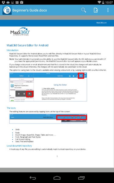 MaaS360 Secure Viewer - Preview 2