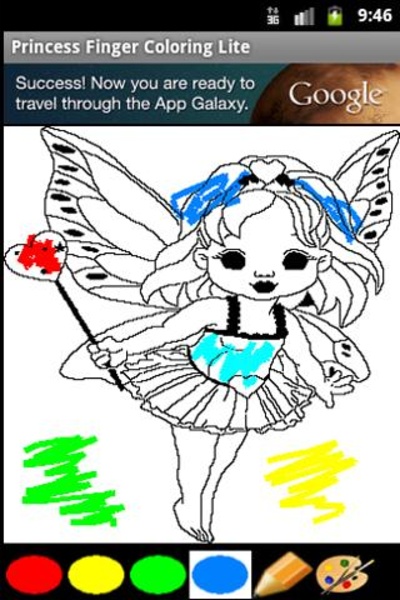 Princess Finger Coloring Lite - Preview 2