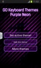 GO Keyboard Themes Purple Neon screenshot 4