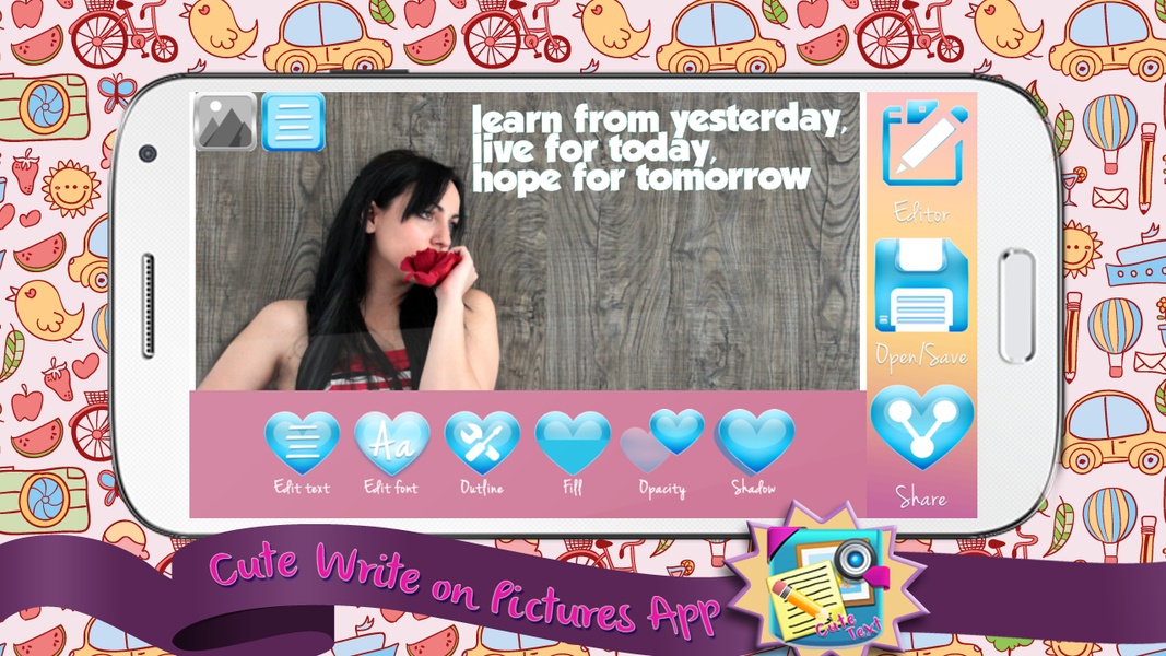 Cute Write on Pictures App - Preview 7