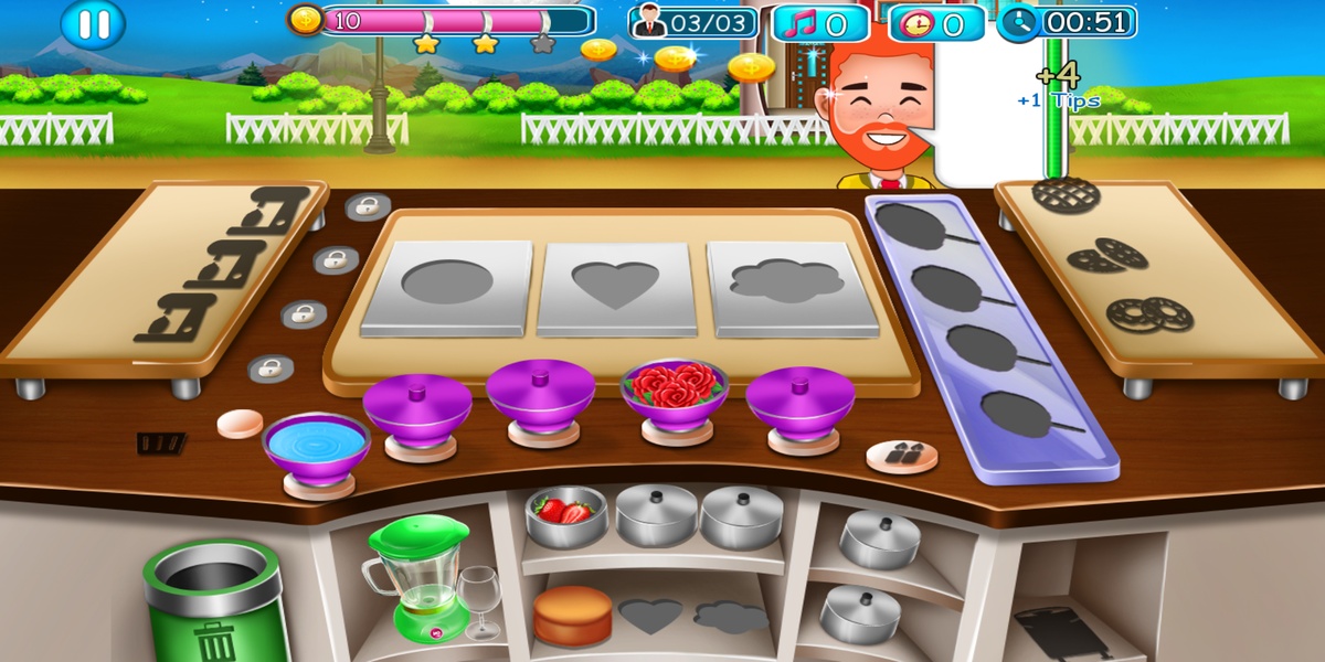 Cake Shop Great Pastries & Waffles Store Game - Preview 10