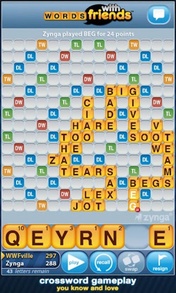 Words With Friends Free - Preview 4