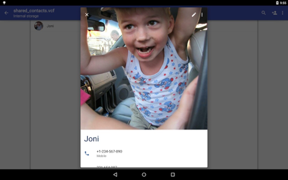 Contacts VCF - Preview 1