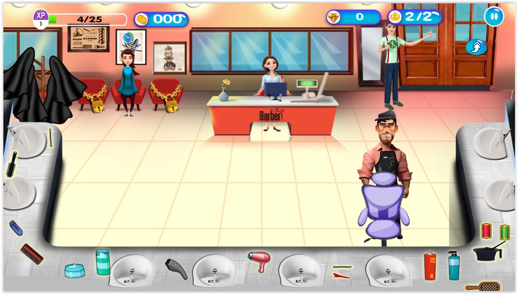 Barber Shop Hair Salon Game MOD APK v4.0 (Unlocked) - Apkmody