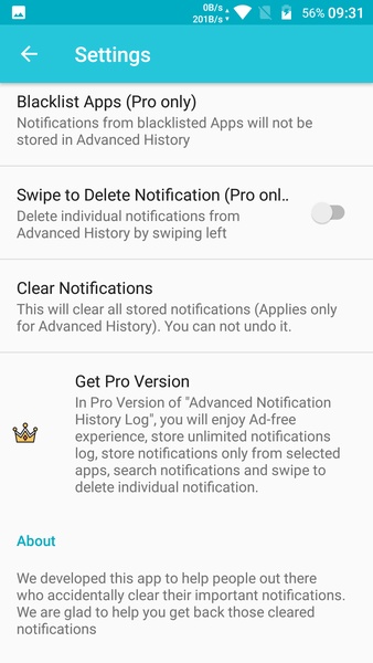 Notification History Log - Preview 3