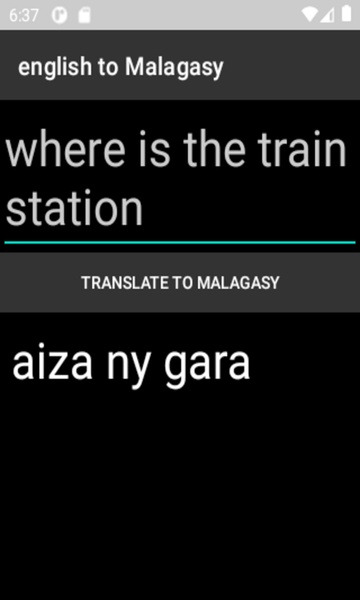 english to Malagasy translator - Preview 2