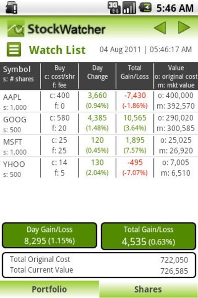 Stock Watcher - Preview 6