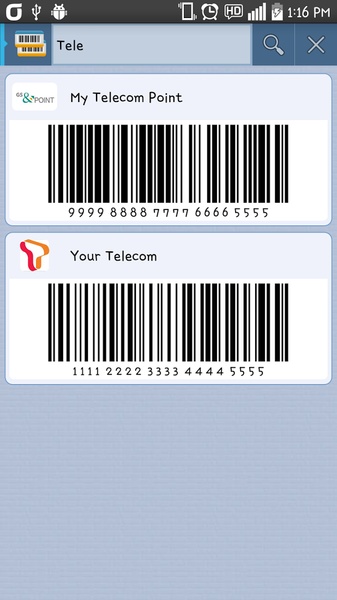 My Barcode Wallet - Preview 2