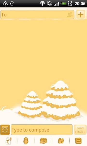 GO SMS Christmas Snow Theme - Preview 3