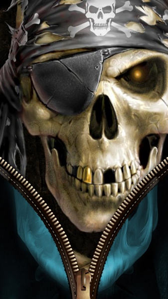 Skull Zipper Screen Lock - Preview 1