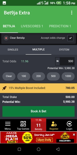 Bet9ja livescores deals