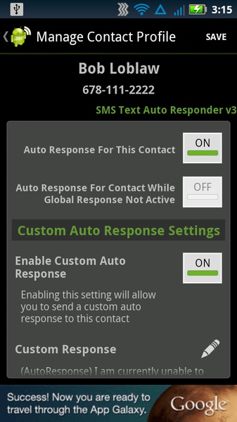 SMS Text Auto Responder v3 - Preview 1