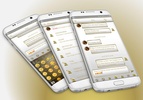 SMS Messages Frame White Gold screenshot 7