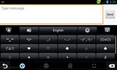 GO Keyboard Black Elegant Theme screenshot 1