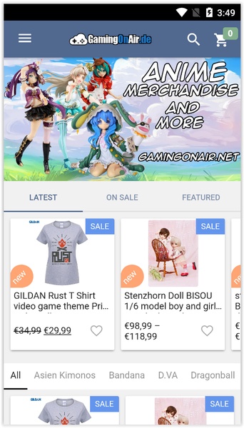 GamingOnAir Onlineshop - Preview 1