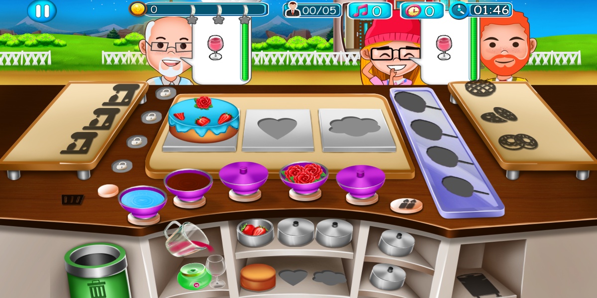 Cake Shop Great Pastries & Waffles Store Game - Preview 4