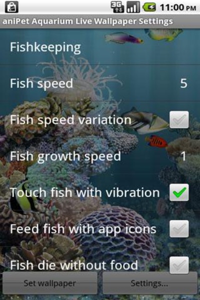aniPet Aquarium LiveWallpaper - Preview 4