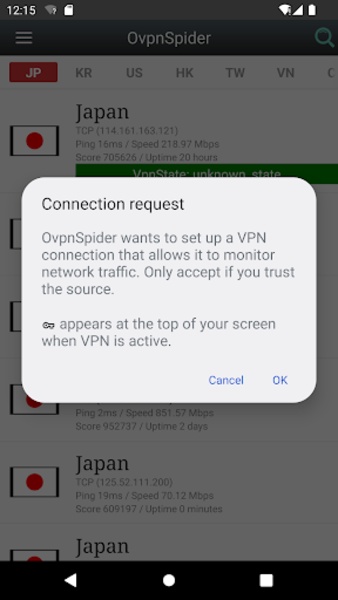 OvpnSpider - Preview 3