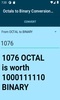 Octals to Binary Conversion Calculator screenshot 3